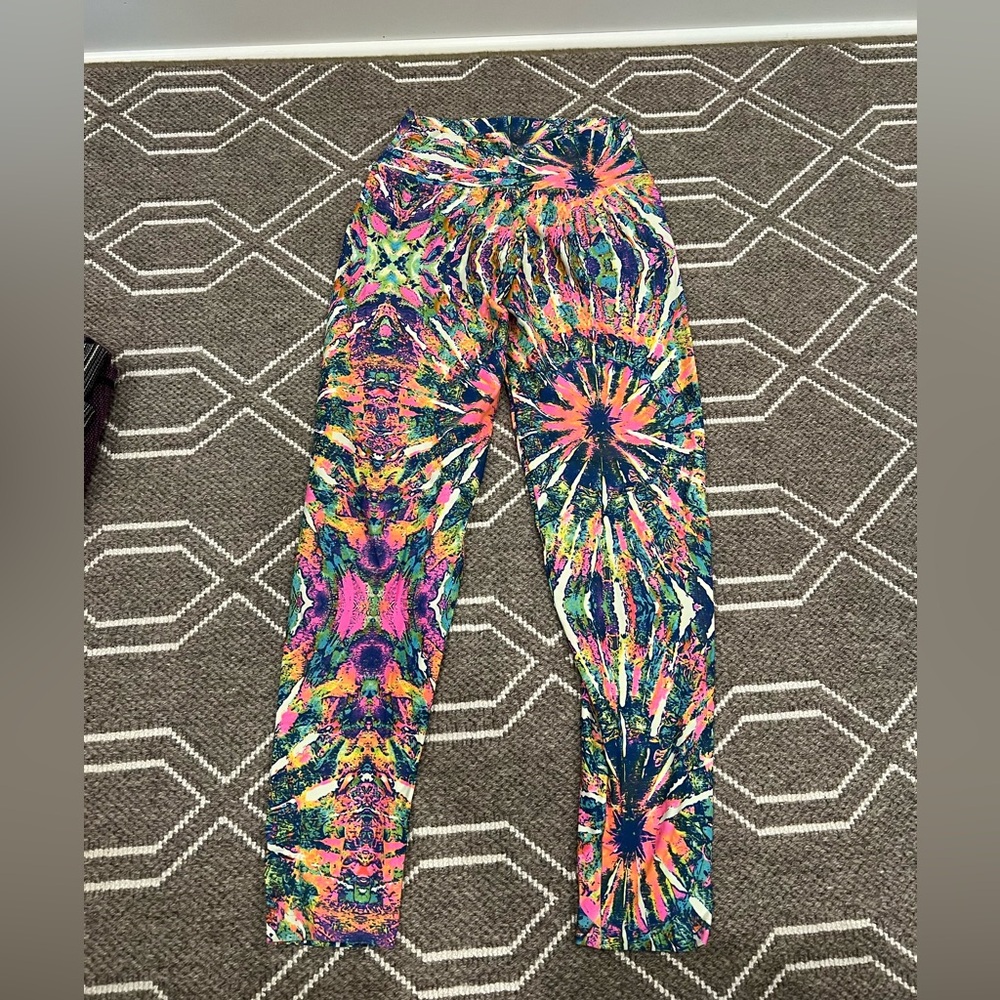 Liquido cropped colorful leggings Sz. S